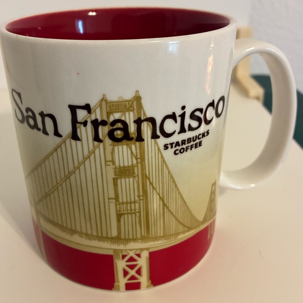 Starbucks San Francisco Golden Gate Bridge Coffee Mug 16 Oz.